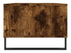 Mesa De Centro* Mesa de centro | Mesa de apoio 90x50x36.5 cm derivados madeira carvalho fumado Castanho
