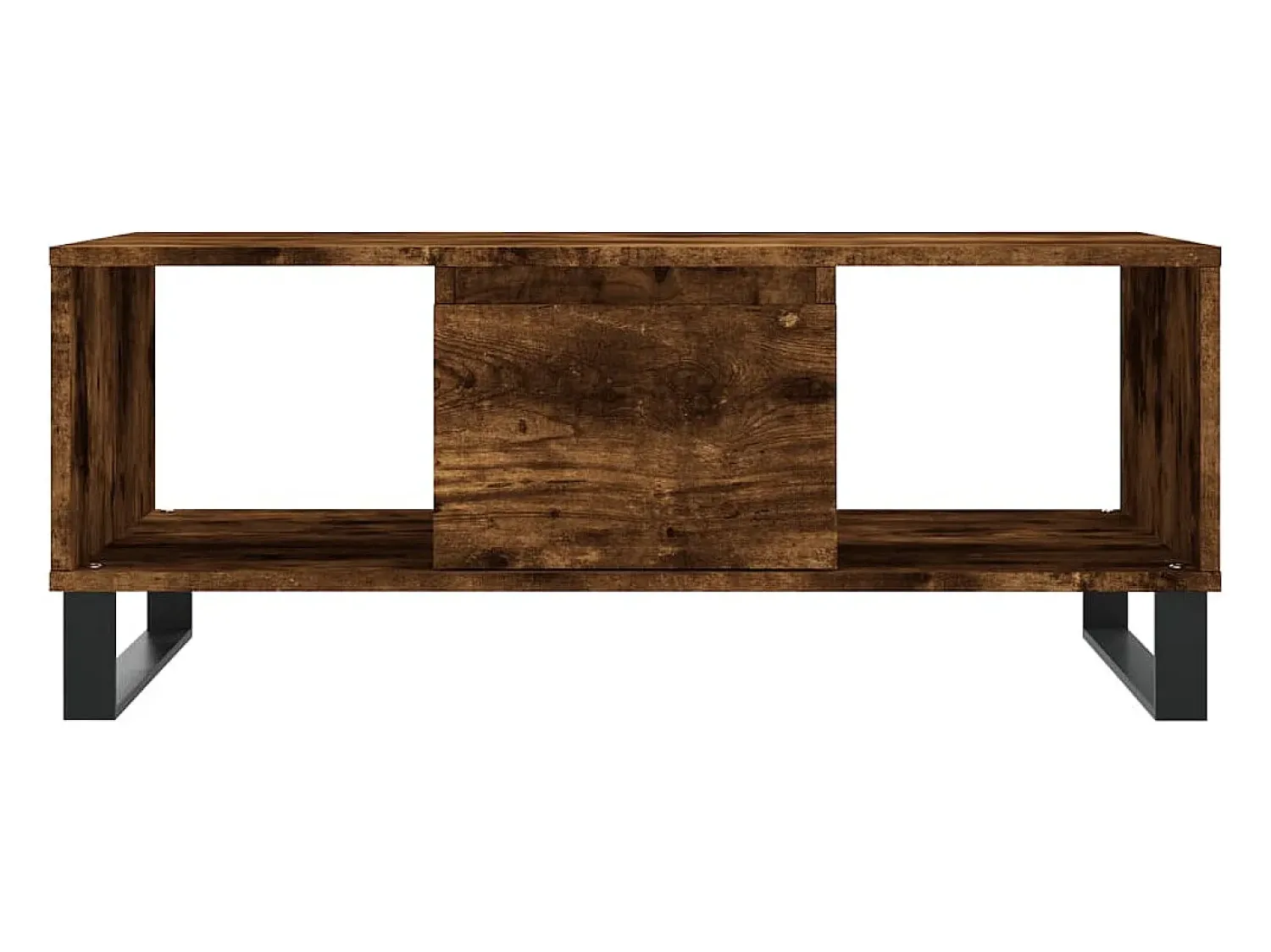 Mesa De Centro* Mesa de centro | Mesa de apoio 90x50x36.5 cm derivados madeira carvalho fumado Castanho