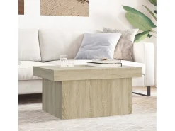 Mesa De Centro* Mesa de centro | Mesa de apoio 100x55x40 derivados de madeira carvalho sonoma Castanho