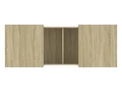 Mesa De Centro* Mesa de centro | Mesa de apoio 100x55x40 derivados de madeira carvalho sonoma Castanho