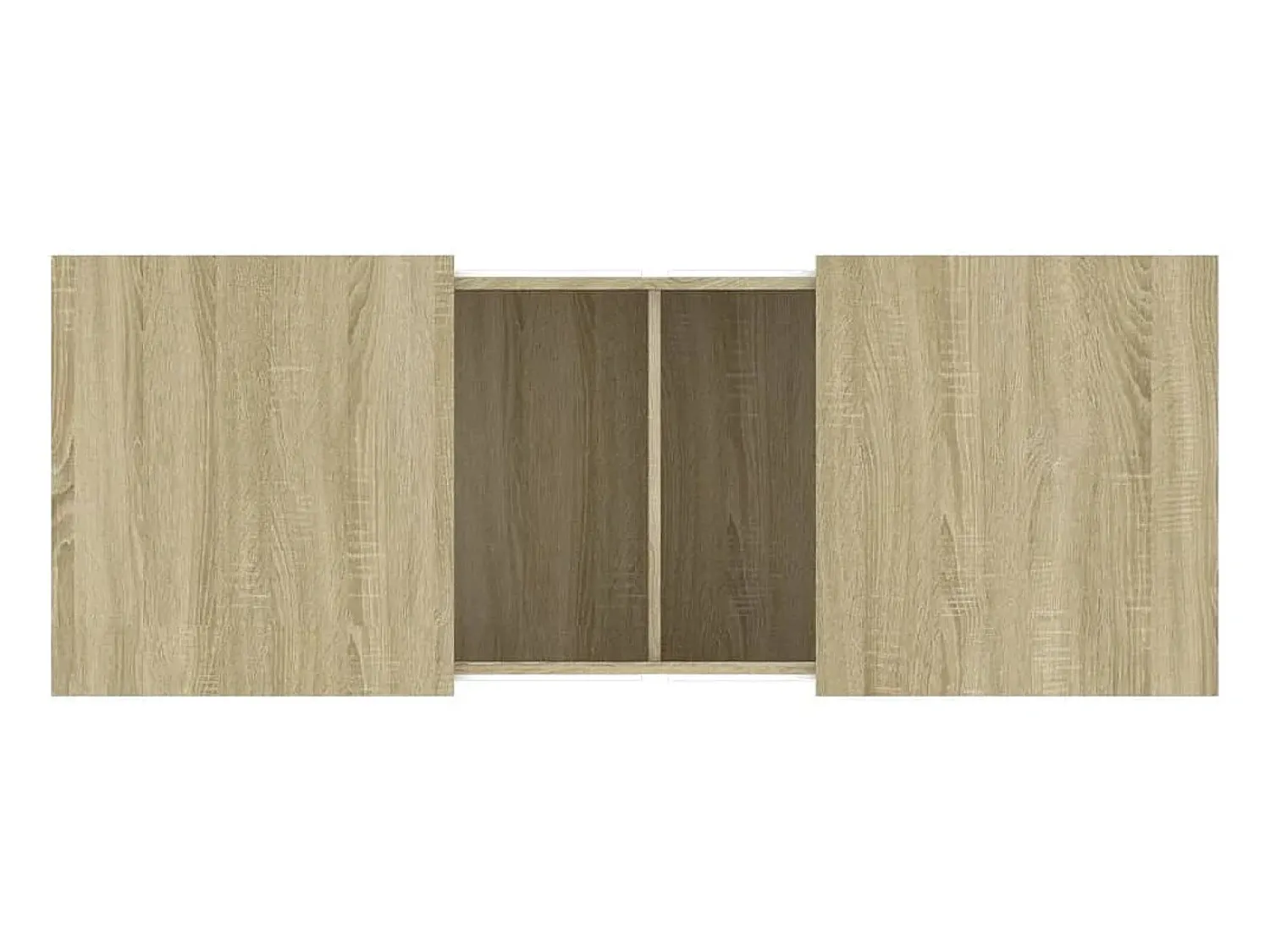 Mesa De Centro* Mesa de centro | Mesa de apoio 100x55x40 derivados de madeira carvalho sonoma Castanho