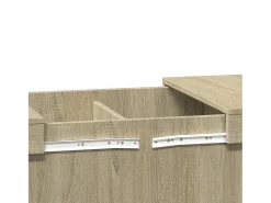 Mesa De Centro* Mesa de centro | Mesa de apoio 100x55x40 derivados de madeira carvalho sonoma Castanho