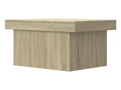 Mesa De Centro* Mesa de centro | Mesa de apoio 100x55x40 derivados de madeira carvalho sonoma Castanho