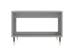 Mesa De Centro* Mesa de centro | Mesa de apoio 60x50x40 cm derivados de madeira sonoma Cinzento