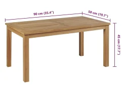 Mesa de centro | Mesa de apoio em teca 90x50x45 cm^ Mesa De Centro