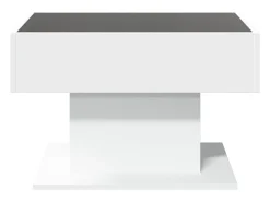 Mesa de centro | Mesa de apoio c/ LEDs 70x50x45 cm derivados de madeira^ Mesa De Centro