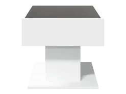 Mesa de centro | Mesa de apoio c/ LEDs 70x50x45 cm derivados de madeira^ Mesa De Centro