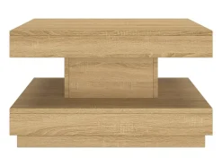 Mesa De Centro* Mesa de centro | Mesa de apoio 60x60x35 cm MDF -claro Castanho