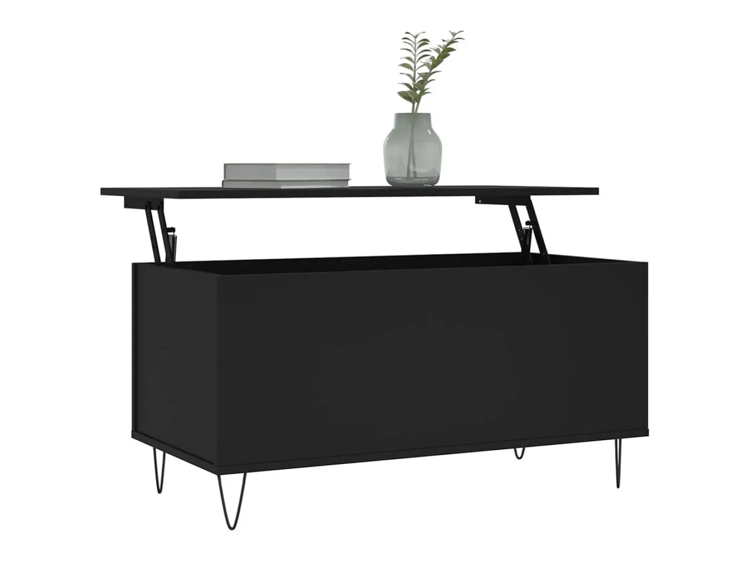 Mesa de centro | Mesa de apoio 90x44.5x45 cm derivados de madeira^ Mesa De Centro