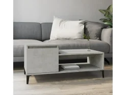 Mesa de centro | Mesa de apoio 100x50x45 cm derivados madeira cimento^ Mesa De Centro
