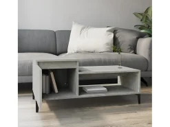 Mesa de centro | Mesa de apoio 100x50x45 cm derivados madeira cimento^ Mesa De Centro