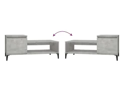 Mesa de centro | Mesa de apoio 100x50x45 cm derivados madeira cimento^ Mesa De Centro