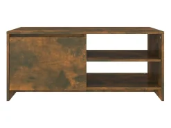 Mesa de centro | Mesa de apoio 102x50x45 cm derivados madeira carvalho fumado^ Mesa De Centro