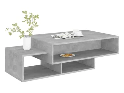 Mesa De Centro* Mesa de centro | Mesa de apoio 105x55x32 cm derivados madeira cimento Cinzento