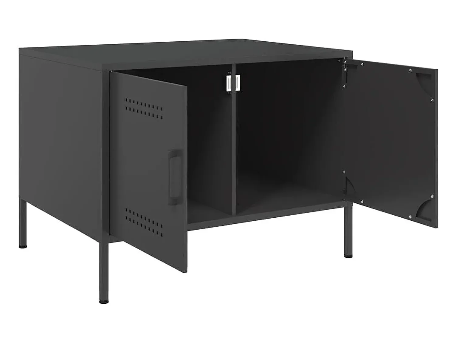 Mesa De Centro* Mesa de centro | Mesa de apoio 68x50x50.5 cm aço Preto