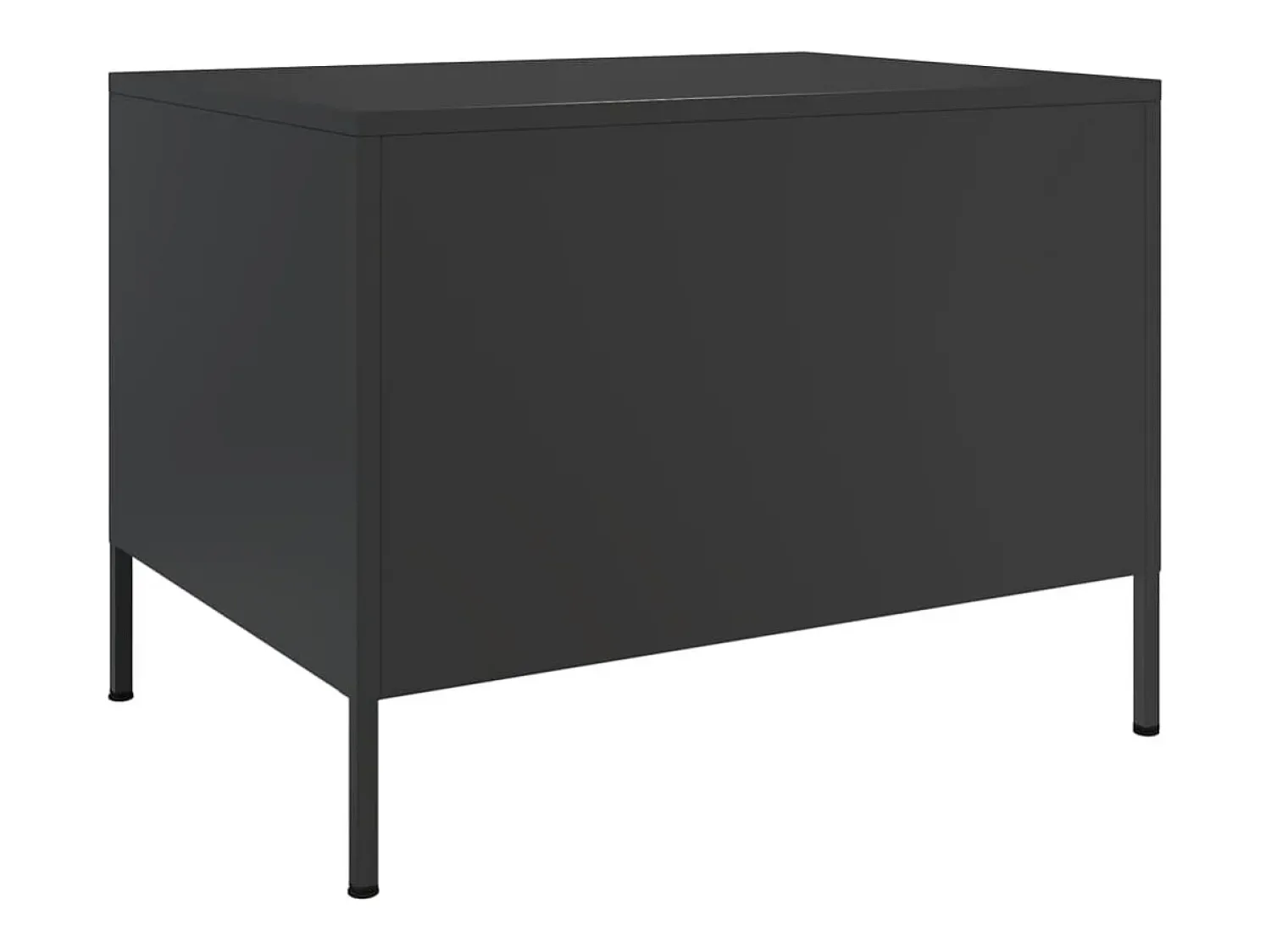 Mesa De Centro* Mesa de centro | Mesa de apoio 68x50x50.5 cm aço Preto
