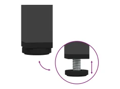 Mesa De Centro* Mesa de centro | Mesa de apoio 68x50x50.5 cm aço Preto
