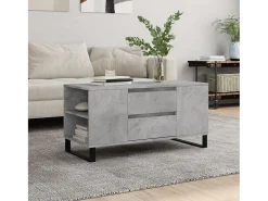 Mesa De Centro* Mesa de centro | Mesa de apoio derivados de madeira cinza cimento Cinzento