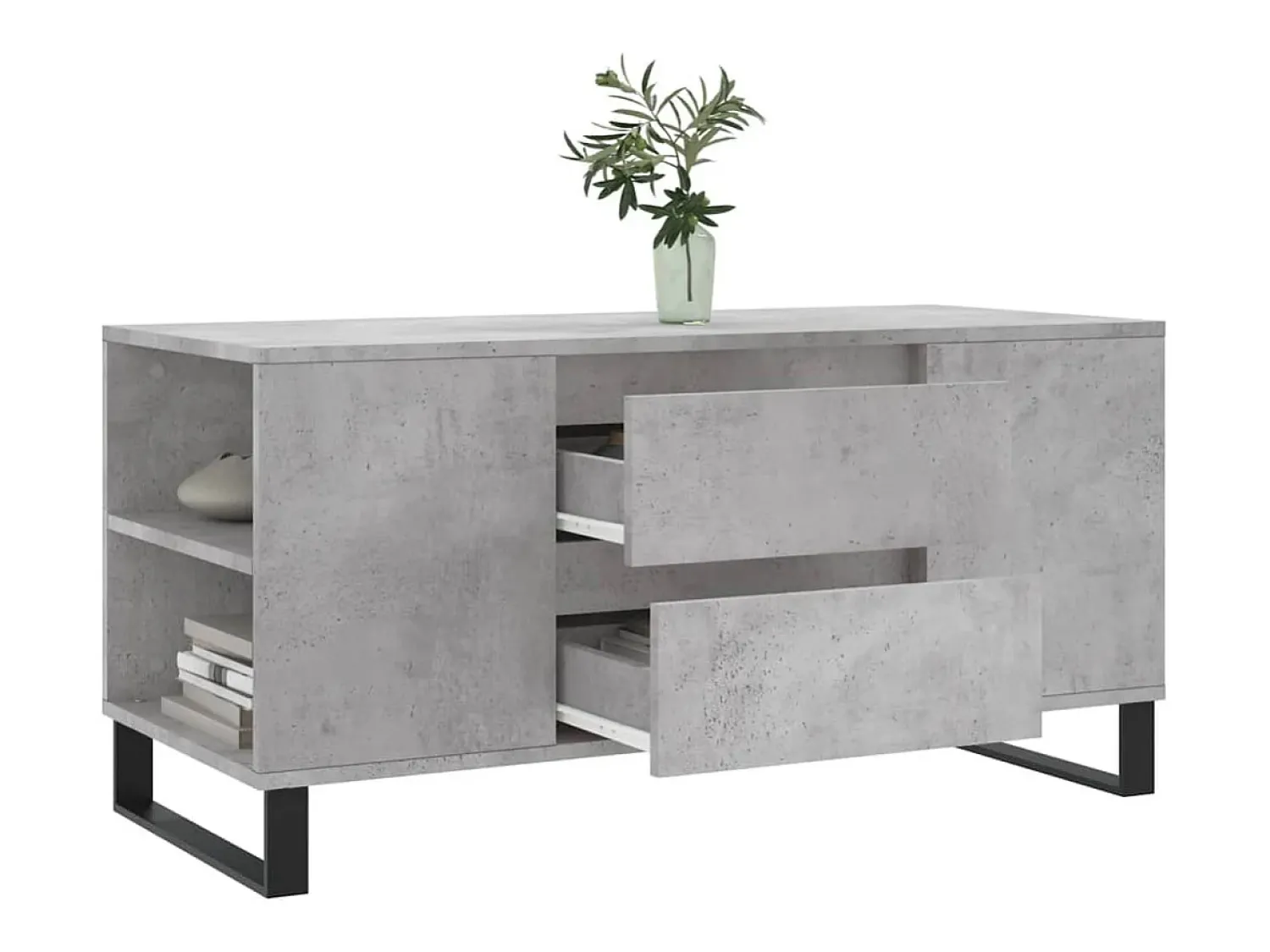Mesa De Centro* Mesa de centro | Mesa de apoio derivados de madeira cinza cimento Cinzento