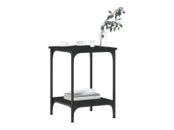 Mesa De Centro* Mesa de centro | Mesa de apoio 40x40x55 cm derivados de madeira Preto