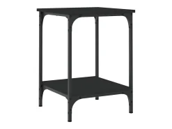Mesa De Centro* Mesa de centro | Mesa de apoio 40x40x55 cm derivados de madeira Preto
