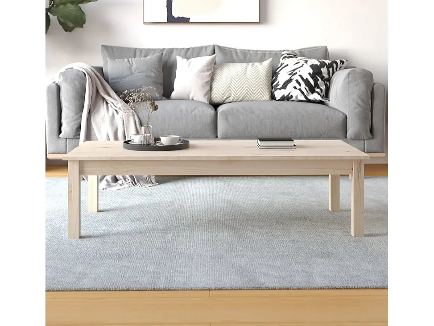 Mesa de centro | Mesa de apoio | Mesa de café 110x50x30 cm madeira de pinho maciça^ Mesa De Centro