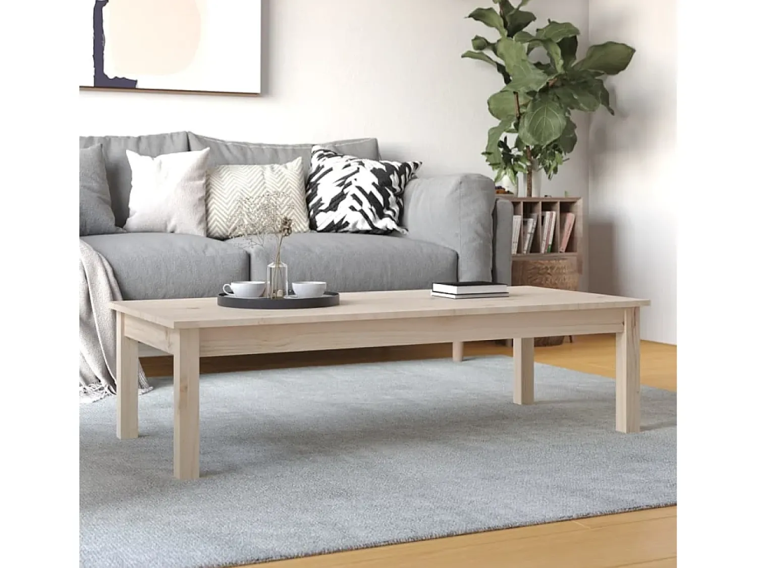 Mesa de centro | Mesa de apoio | Mesa de café 110x50x30 cm madeira de pinho maciça^ Mesa De Centro