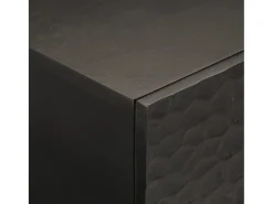Mesa De Centro* Mesa de centro | Mesa de apoio 100x54x40 cm madeira de mangueira maciça Preto