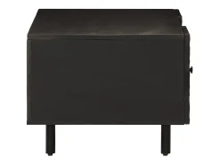 Mesa De Centro* Mesa de centro | Mesa de apoio 100x54x40 cm madeira de mangueira maciça Preto
