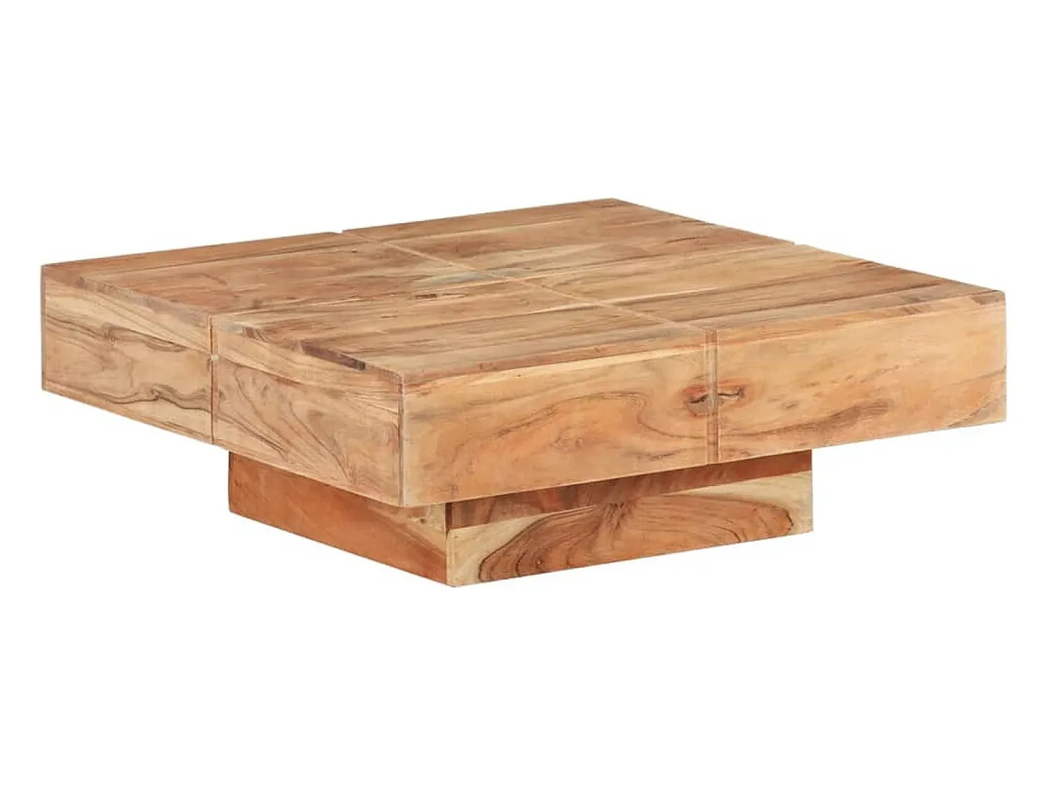 Mesa de centro | Mesa de apoio | Mesa de café 80x80x28 cm madeira de acácia maciça^ Mesa De Centro