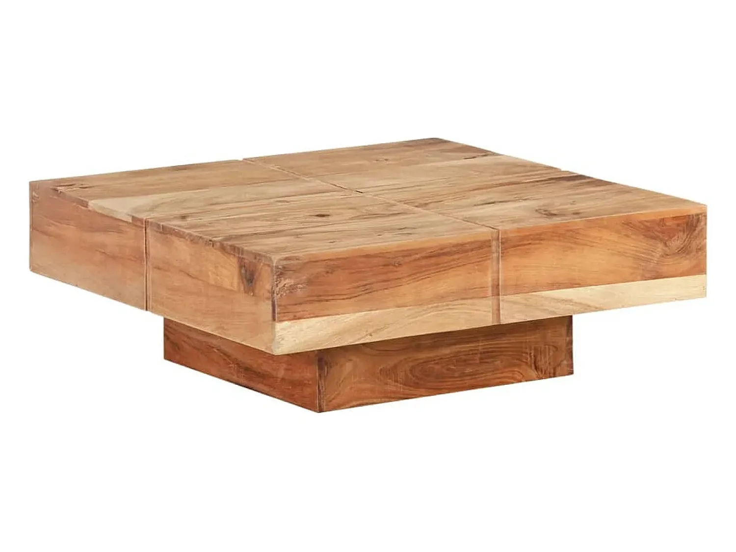 Mesa de centro | Mesa de apoio | Mesa de café 80x80x28 cm madeira de acácia maciça^ Mesa De Centro