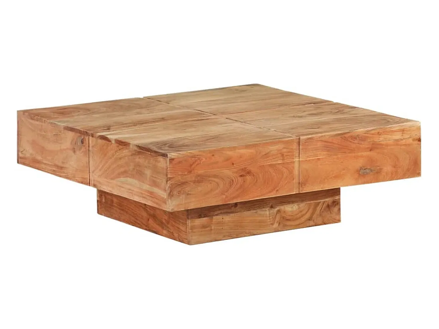 Mesa de centro | Mesa de apoio | Mesa de café 80x80x28 cm madeira de acácia maciça^ Mesa De Centro