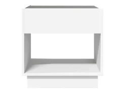 Mesa De Centro* Mesa de centro | Mesa de apoio luzes LED Infinity 50x50x50 cm Branco