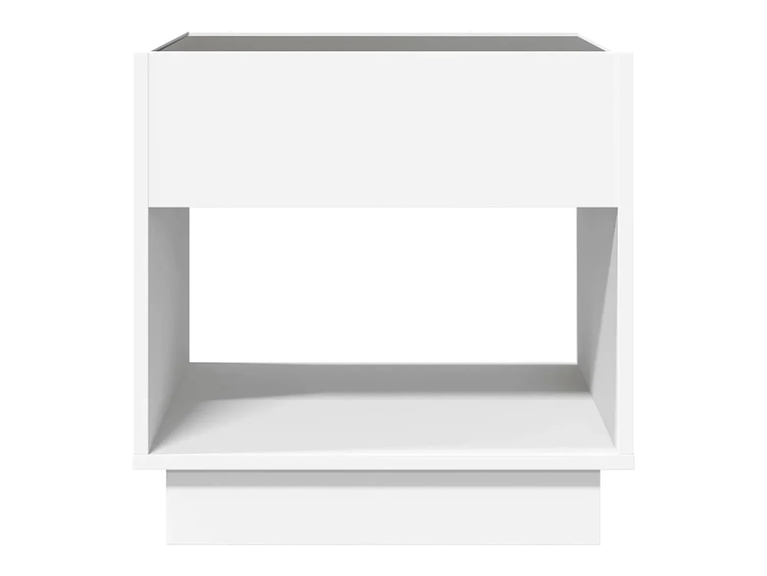 Mesa De Centro* Mesa de centro | Mesa de apoio luzes LED Infinity 50x50x50 cm Branco