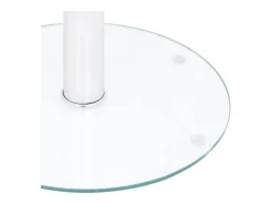 Mesa De Centro| Mesa de centro | Mesa de apoio 40 cm vidro temperado Transparente