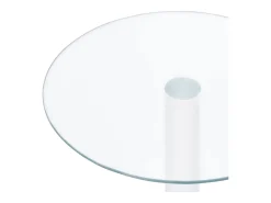 Mesa De Centro| Mesa de centro | Mesa de apoio 40 cm vidro temperado Transparente