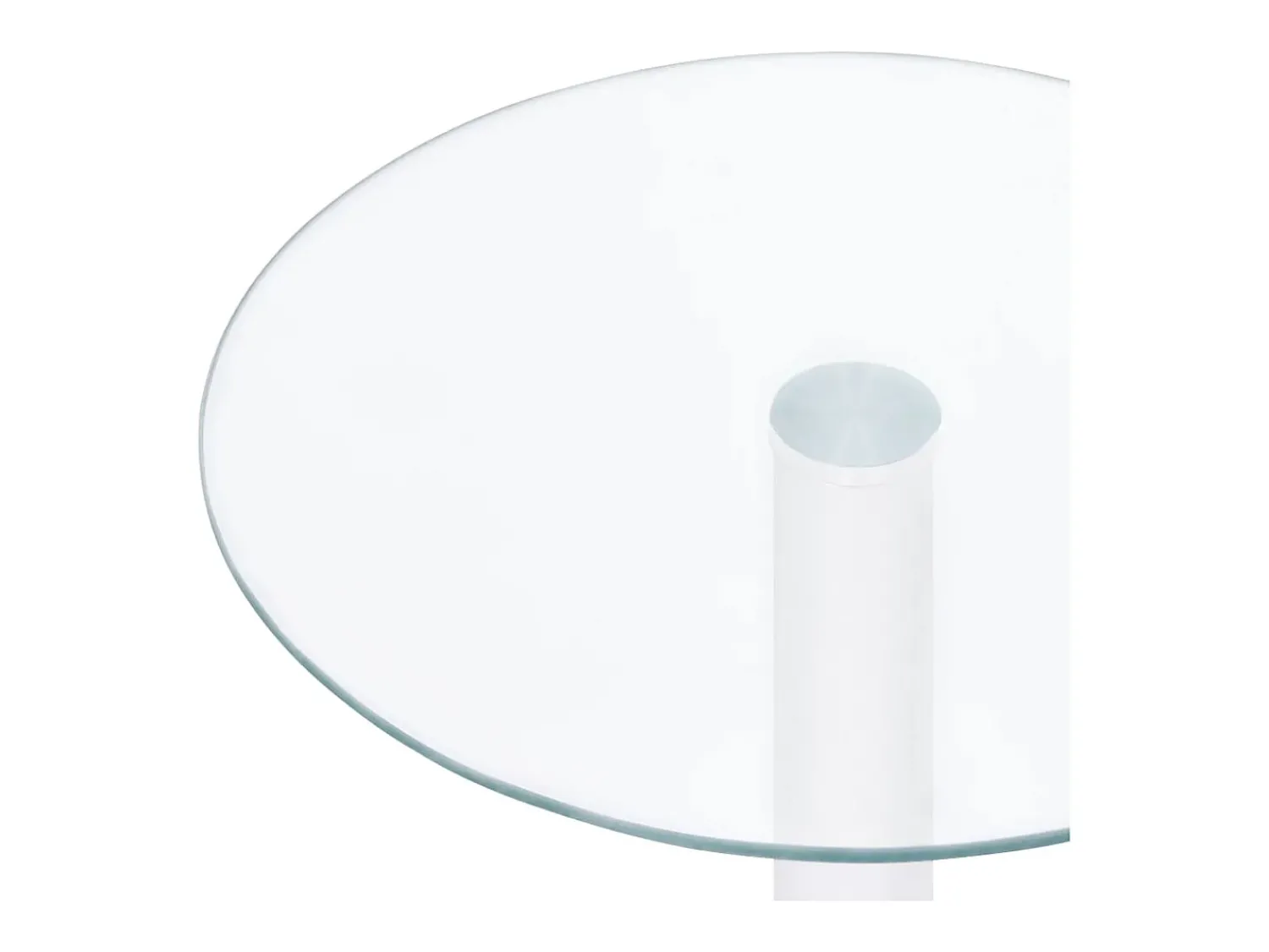 Mesa De Centro| Mesa de centro | Mesa de apoio 40 cm vidro temperado Transparente
