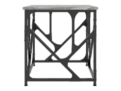 Mesa de centro | Mesa de apoio 45x45x47.5 cm derivados de madeira cinza sonoma^ Mesa De Centro