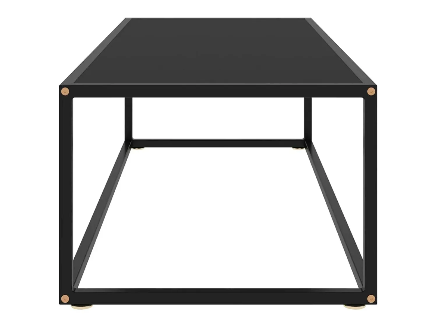 Mesa De Centro* Mesa de centro | Mesa de apoio 120x50x35 cm vidro Preto