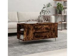 Mesa De Centro| Mesa de centro | Mesa de apoio derivados de madeira carvalho fumado Castanho
