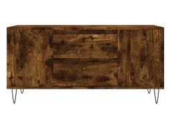 Mesa De Centro| Mesa de centro | Mesa de apoio derivados de madeira carvalho fumado Castanho