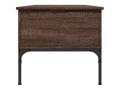 Mesa de centro | Mesa de apoio 100x50x45cm deriv. madeira/metal carvalho^ Mesa De Centro