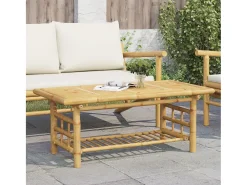 Mesa De Centro| Mesa de centro | Mesa de apoio | Mesa de café 110x55x45 cm bambu Castanho