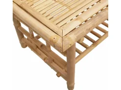 Mesa De Centro| Mesa de centro | Mesa de apoio | Mesa de café 110x55x45 cm bambu Castanho