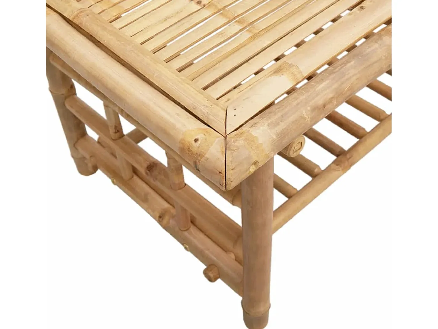 Mesa De Centro| Mesa de centro | Mesa de apoio | Mesa de café 110x55x45 cm bambu Castanho