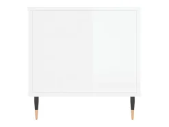Mesa De Centro| Mesa de centro | Mesa de apoio 90x44.5x45 cm derivados de madeira brilhante Branco