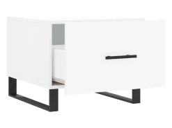 Mesa De Centro* Mesa de centro | Mesa de apoio 50x50x40 cm derivados de madeira Branco