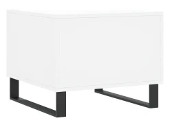 Mesa De Centro* Mesa de centro | Mesa de apoio 50x50x40 cm derivados de madeira Branco