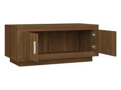 Mesa de centro | Mesa de apoio 102x50x45 cm derivados madeira carvalho Castanho