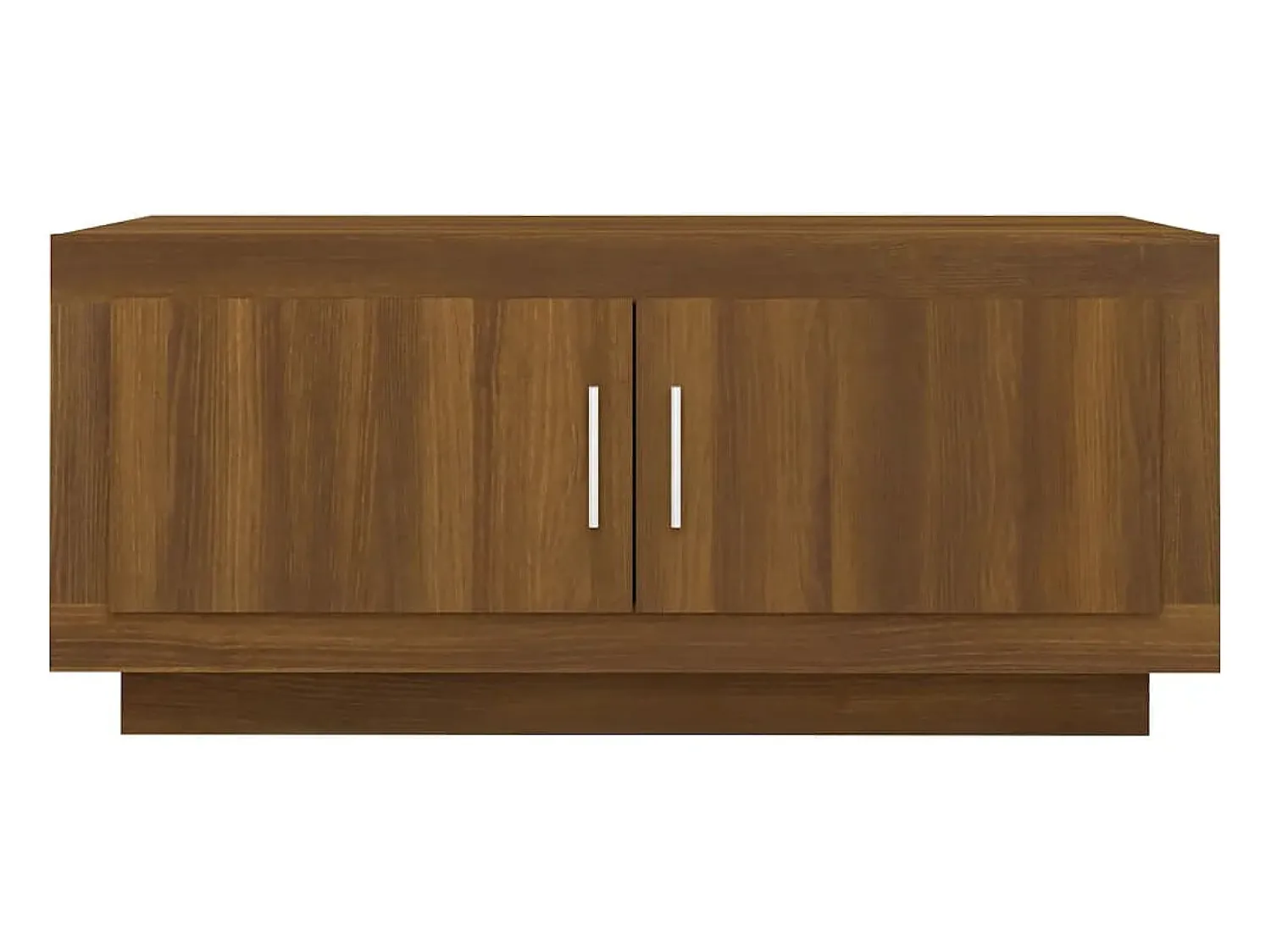 Mesa de centro | Mesa de apoio 102x50x45 cm derivados madeira carvalho Castanho